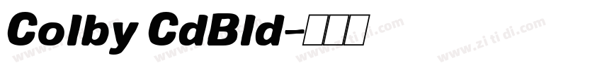 Colby CdBld字体转换